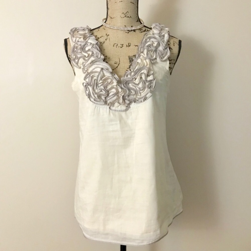 •Yoana Baraschi• ruffle trim top {C37}